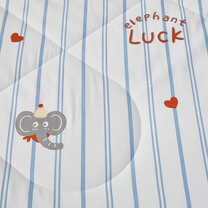 91家纺网 家纺一手货源 找家纺 中国龙家纺 2025新款舒爽柔小棉夏被被子被芯 爱心小象