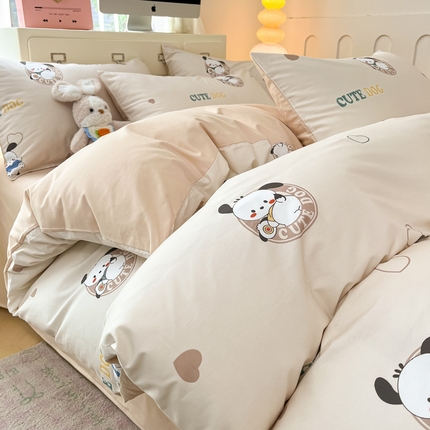 91家纺网 家纺一手货源 找家纺 （总）仔仔熊 2025新款全棉印花四件套