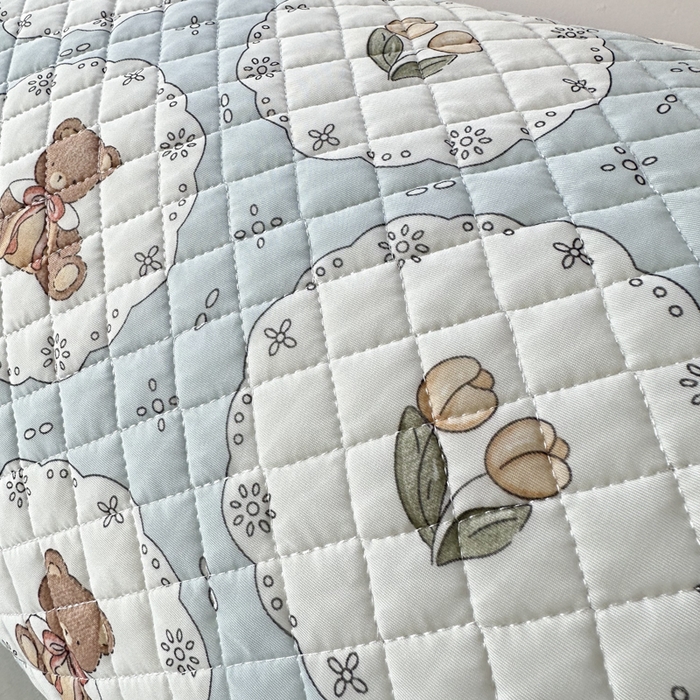 91家纺网 家纺一手货源 找家纺 爱港家纺 2025新款凉感丝双人长枕巾 夏季情侣枕头巾 绑带长枕巾 甜梦堡 150*48