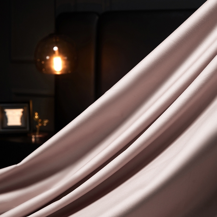 91家纺网 家纺一手货源 找家纺 秀色2025新款A类高端100s新疆长绒棉纯棉床单单件全棉单人贡缎加厚被单三件套 莫奈-粉末白