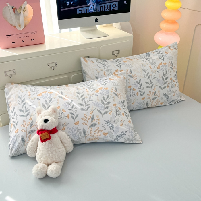 91家纺网 家纺一手货源 找家纺 仔仔熊 2025新款全棉印花四件套 叶知夏