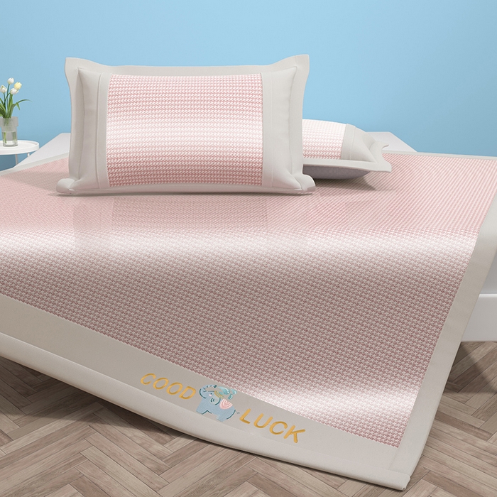 91家纺网 家纺一手货源 找家纺 （总）绒艺席业 2025新款A类抗菌冰丝凉席系列-小象宝款