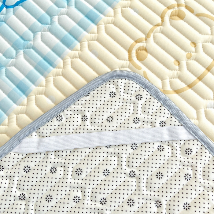 91家纺网 家纺一手货源 找家纺 柒月家居 2025新款小清新乳胶凉席 好伙伴