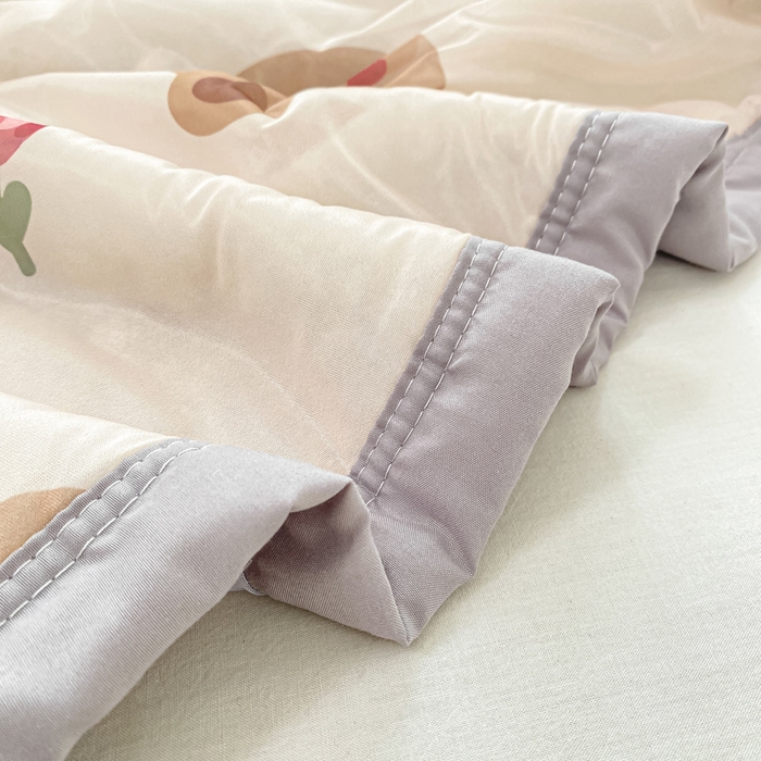 91家纺网 家纺一手货源 找家纺 顺顺家纺 2025新款凉感丝印花夏被空调被 熊熊之家