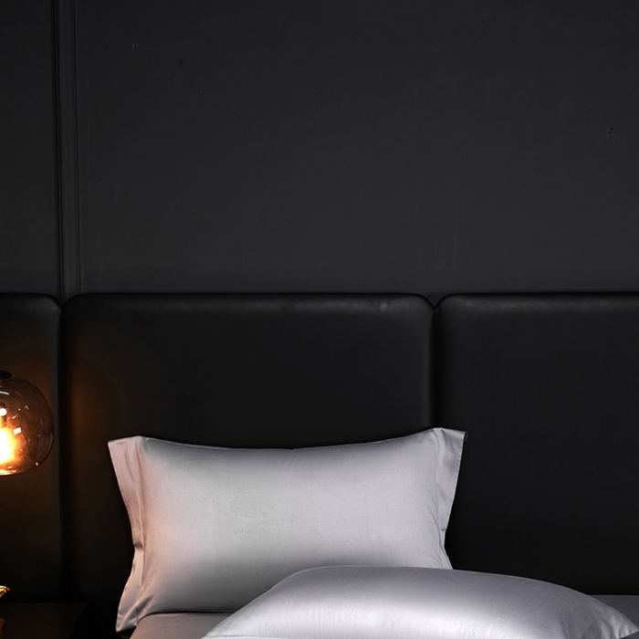 91家纺网 家纺一手货源 找家纺 秀色2025新款A类高端100s新疆长绒棉纯棉床单单件全棉单人贡缎加厚被单三件套 莫奈-典雅灰