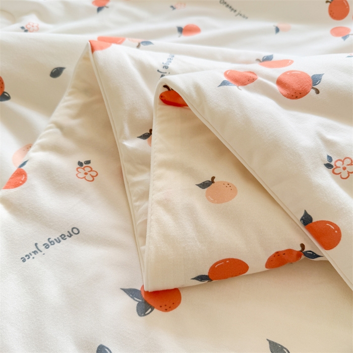 91家纺网 家纺一手货源 找家纺 名兮家居 2025新款针织棉夏凉被 大桔大利