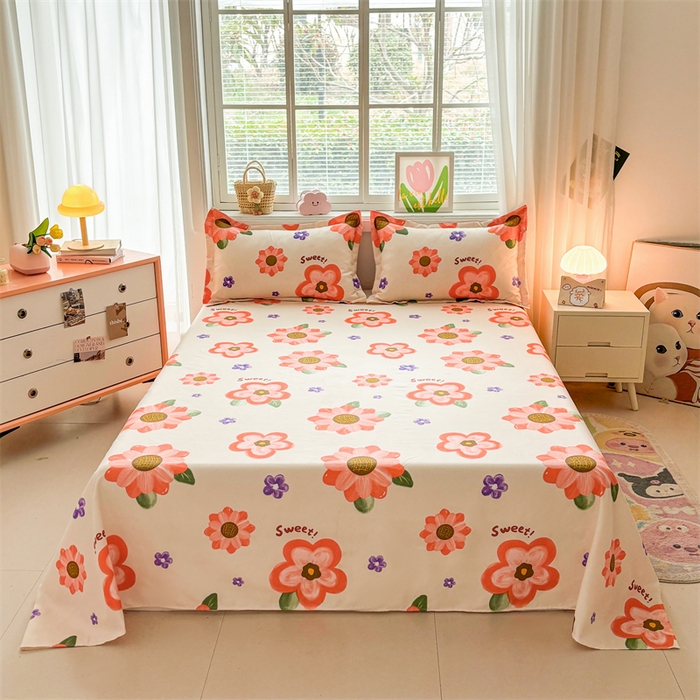 91家纺网 家纺一手货源 找家纺  爱一个家 2025新款植物羊绒四件套 玫香怡人