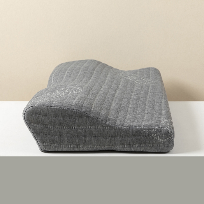 91家纺网 家纺一手货源 找家纺 其乐枕芯  2025新款亚马逊外贸爆款蝶形记忆枕护颈枕芯枕头 咖啡格