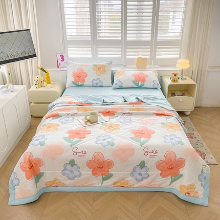 思雅庭 2025新款里外全棉夏被新疆棉花夏凉被空调被 午后时光