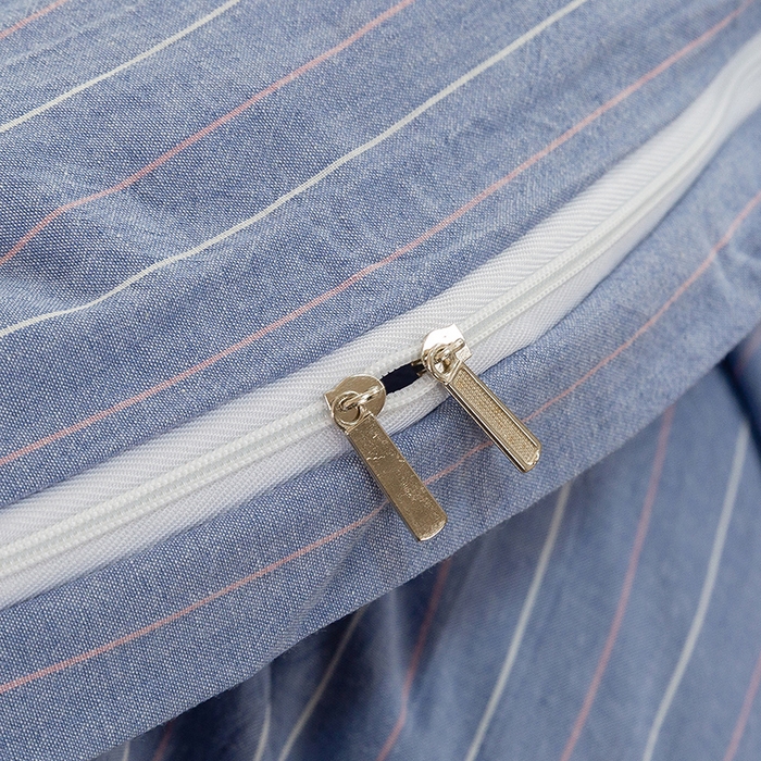 91家纺网 家纺一手货源 找家纺 喜四方 2025新款全棉色织水洗棉四件套 格林（兰）