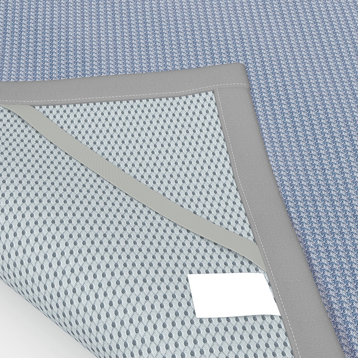 91家纺网 家纺一手货源 找家纺 绒艺席业 2025新款A类抗菌冰丝凉席系列-冰感抑菌席 蓝色