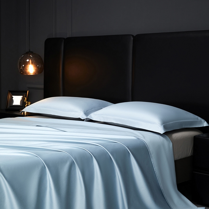 91家纺网 家纺一手货源 找家纺 秀色2025新款A类高端100s新疆长绒棉纯棉床单单件全棉单人贡缎加厚被单三件套 莫奈-郁兰