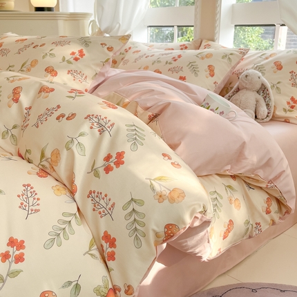 仔仔熊 2025新款全棉印花四件套 春意盎然