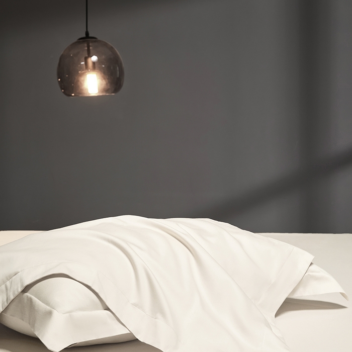 91家纺网 家纺一手货源 找家纺 秀色2025新款高端纯棉床笠单件全棉全包床套三件套100s新疆长绒棉酒店床垫保护套 梦易-皓月白