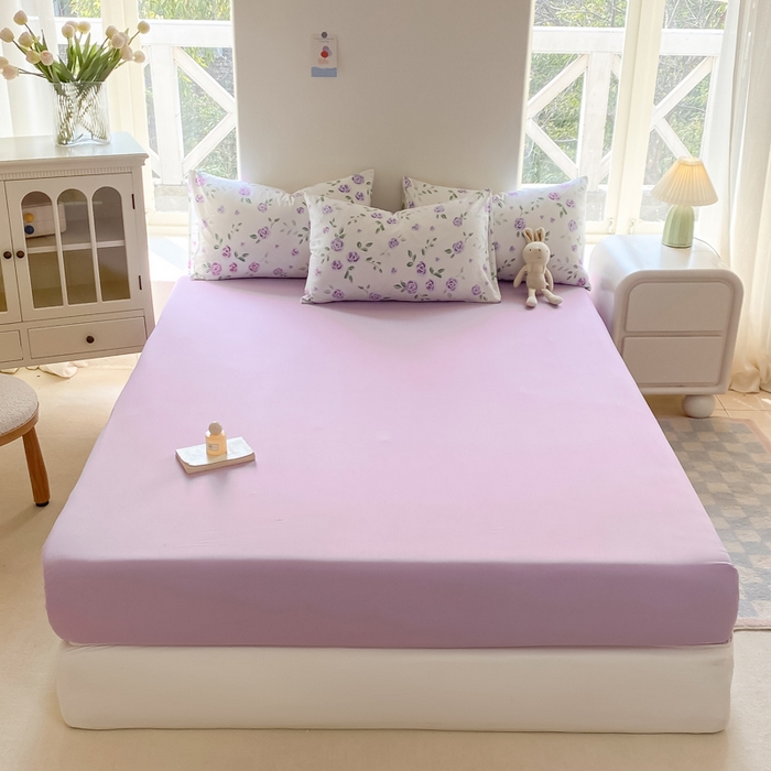 91家纺网 家纺一手货源 找家纺 【提供买家秀】2025直播云感皱皱棉四件套水洗棉简约风小碎花被套床笠三件套-细节图 一帘幽梦