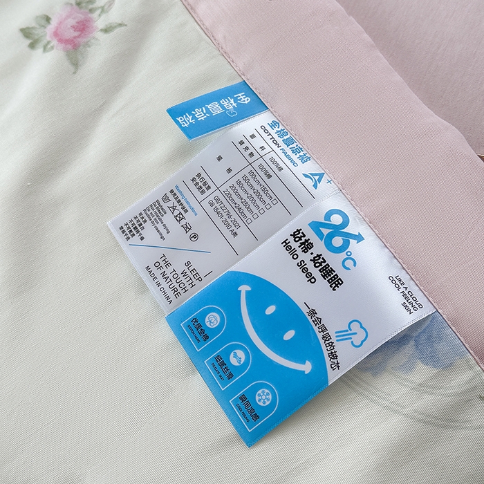 91家纺网 家纺一手货源 找家纺 瑜珠家纺 2025新款里外全棉棉花夏被 法尔曼玫瑰