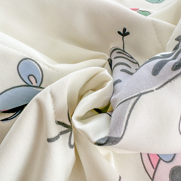 91家纺网 家纺一手货源 找家纺 瑜珠家纺 2025新款里外全棉棉花夏被 快乐卡通