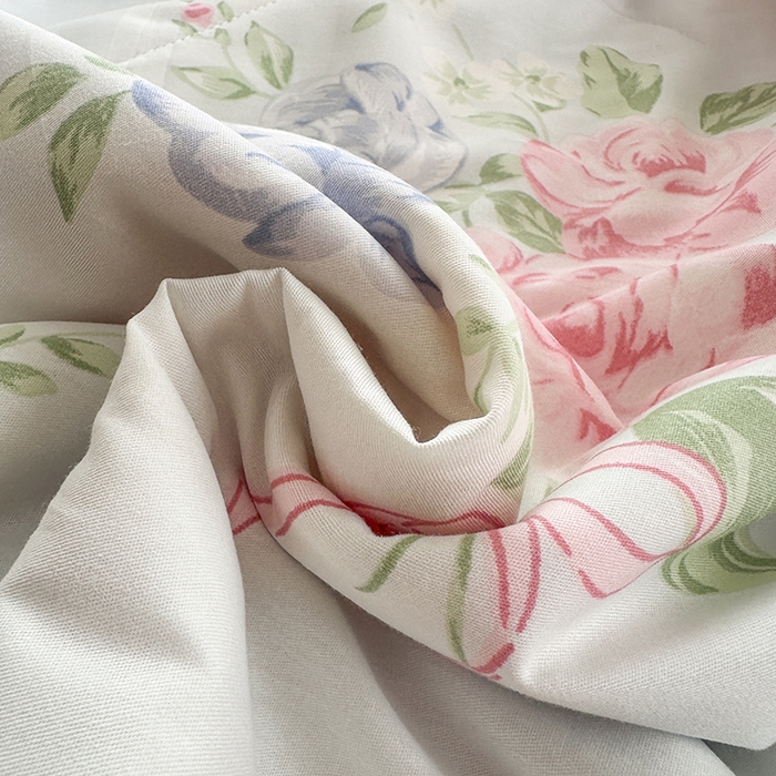 91家纺网 家纺一手货源 找家纺 瑜珠家纺 2025新款里外全棉棉花夏被 解花语