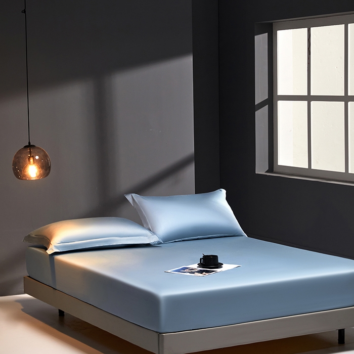 91家纺网 家纺一手货源 找家纺 秀色2025新款高端纯棉床笠单件全棉全包床套三件套100s新疆长绒棉酒店床垫保护套 梦易-郁兰