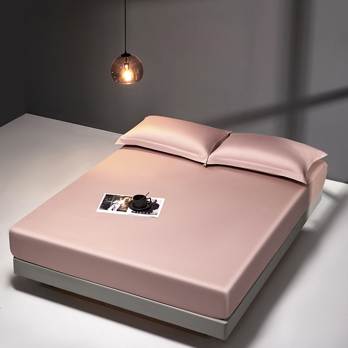 91家纺网 家纺一手货源 找家纺 秀色2025新款高端纯棉床笠单件全棉全包床套三件套100s新疆长绒棉酒店床垫保护套 梦易-琳蕴储