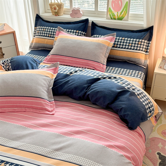 91家纺网 家纺一手货源 找家纺 爱一个家 2025新款植物羊绒四件套 奥加丽