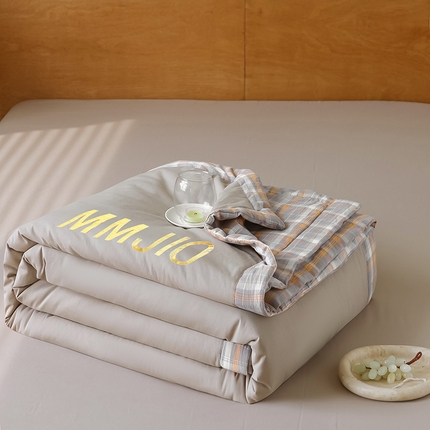 91家纺网 家纺一手货源 找家纺 （总）寐眠2025新款全棉水洗棉刺绣夏被【夏被四件套】