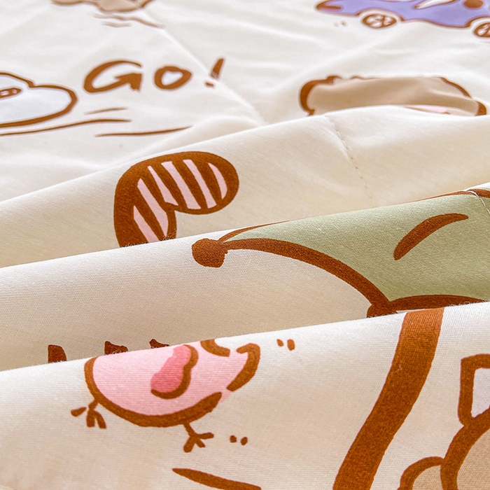 91家纺网 家纺一手货源 找家纺 思雅庭 2025新款里外全棉夏被新疆棉花夏凉被空调被 天天向上