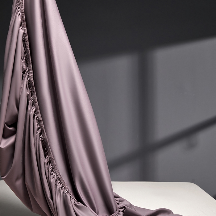 91家纺网 家纺一手货源 找家纺 秀色2025新款高端纯棉床笠单件全棉全包床套三件套100s新疆长绒棉酒店床垫保护套 梦易-香芋紫