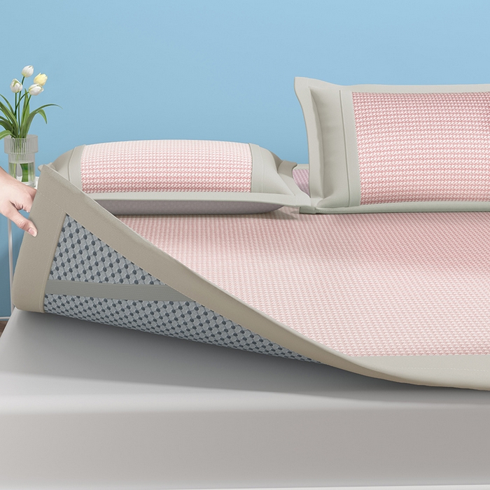 91家纺网 家纺一手货源 找家纺 （总）绒艺席业 2025新款A类抗菌冰丝凉席系列-小象宝款