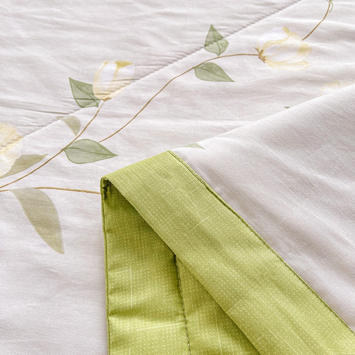 91家纺网 家纺一手货源 找家纺 思雅庭 2025新款里外全棉夏被新疆棉花夏凉被空调被 春暖花开