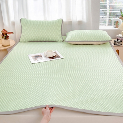 91家纺网 家纺一手货源 找家纺 （总）绒宴家纺 2025新款提花凉席凉豆豆冰豆豆凉席三件套