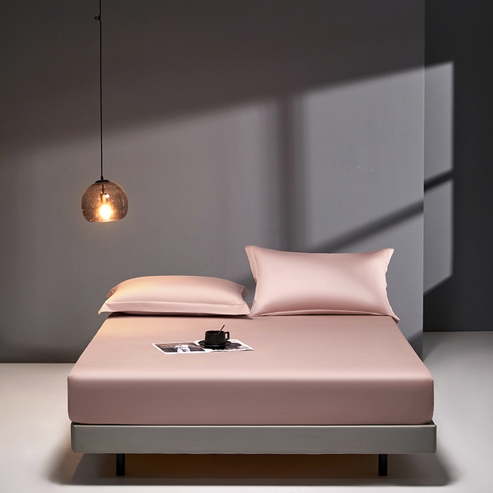 91家纺网 家纺一手货源 找家纺 秀色2025新款高端纯棉床笠单件全棉全包床套三件套100s新疆长绒棉酒店床垫保护套 梦易-琳蕴储