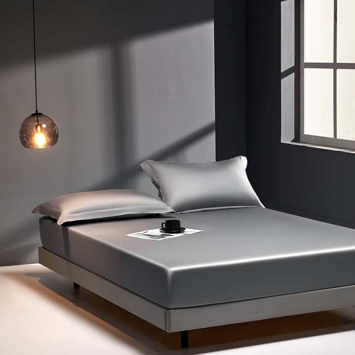 91家纺网 家纺一手货源 找家纺 （总）秀色2025新款高端纯棉床笠单件全棉全包床套三件套100s新疆长绒棉酒店床垫保护套