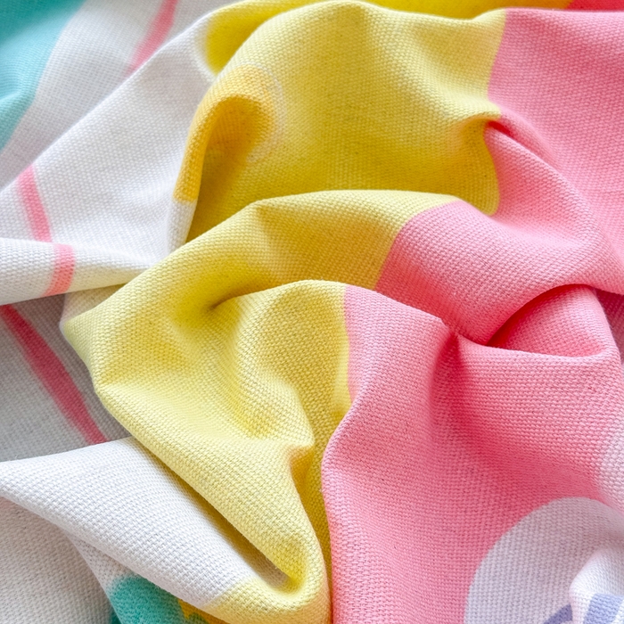 91家纺网 家纺一手货源 找家纺 仟网汇 2025新款老粗布床单粗布凉席老粗布单床单枕套单品 七彩草莓