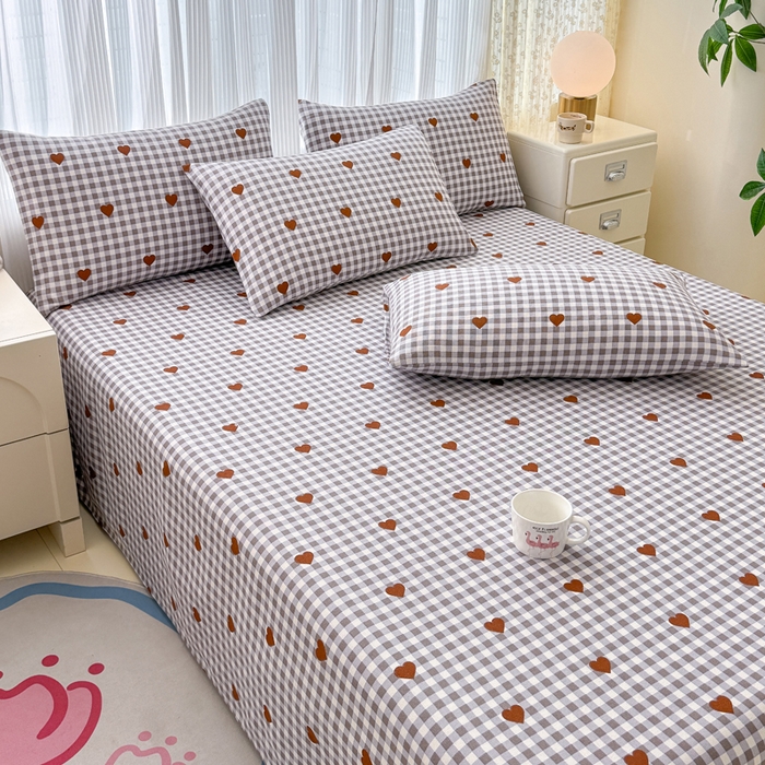 91家纺网 家纺一手货源 找家纺 仟网汇 2025新款老粗布床单粗布凉席老粗布单床单枕套单品 咖小心