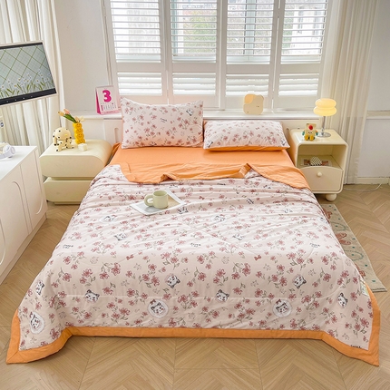 思雅庭 2025新款里外全棉夏被新疆棉花夏凉被空调被 喵喵心情