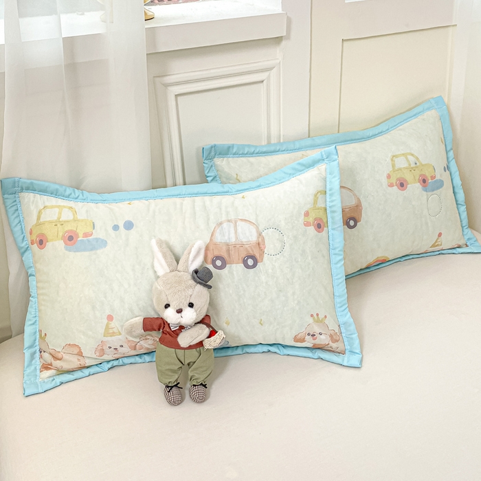 91家纺网 家纺一手货源 找家纺 顺顺家纺 2025新款凉感丝印花夏被空调被 汽车小狗