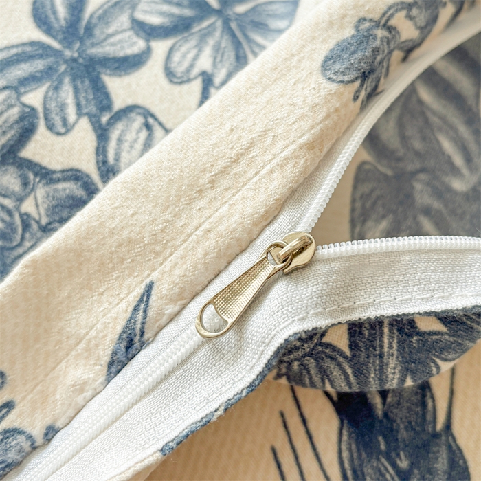 91家纺网 家纺一手货源 找家纺 爱一个家 2025新款植物羊绒四件套 青花词