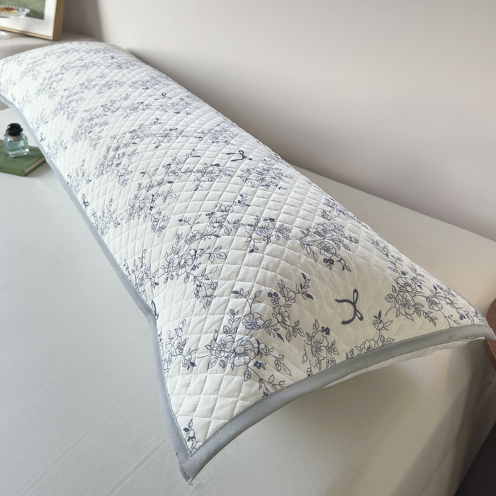 91家纺网 家纺一手货源 找家纺 爱港家纺 2025新款凉感丝双人长枕巾 夏季情侣枕头巾 绑带长枕巾 素影 120*48