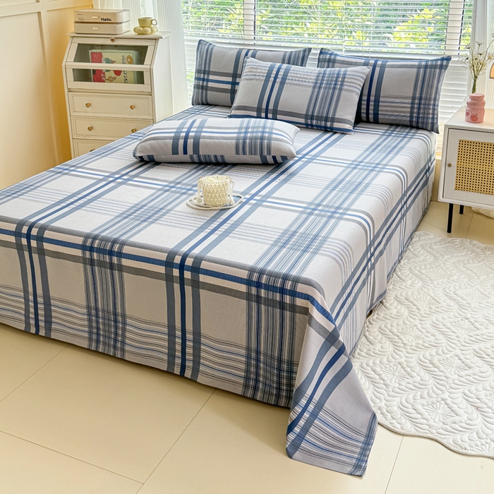 91家纺网 家纺一手货源 找家纺 仟网汇 2025新款老粗布床单粗布凉席老粗布单床单枕套单品 时尚空间