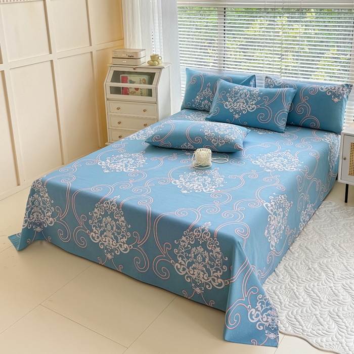 91家纺网 家纺一手货源 找家纺 仟网汇 2025新款老粗布床单粗布凉席老粗布单床单枕套单品 欧式风情