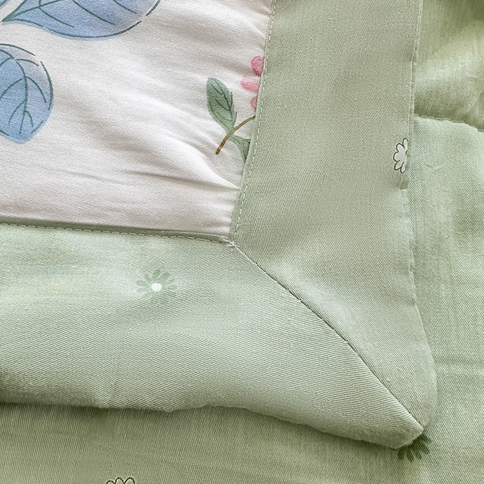 91家纺网 家纺一手货源 找家纺 瑜珠家纺 2025新款里外全棉棉花夏被 花样年华