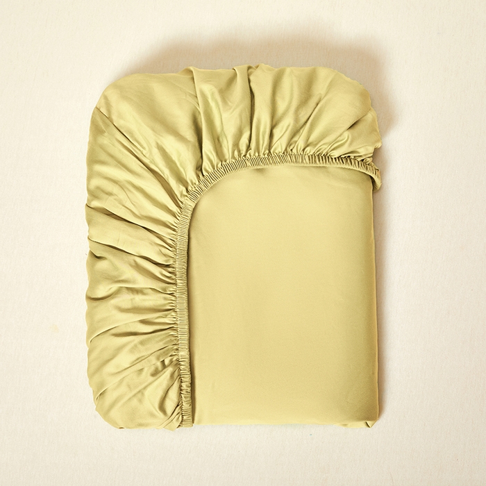 91家纺网 家纺一手货源 找家纺 秀色2025新款高端纯棉床笠单件全棉全包床套三件套100s新疆长绒棉酒店床垫保护套 梦易-奶茶米