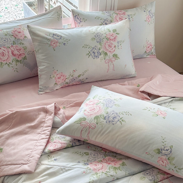 91家纺网 家纺一手货源 找家纺 瑜珠家纺 2025新款里外全棉棉花夏被 解花语