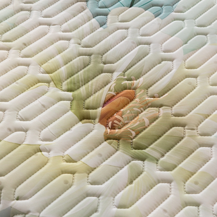 91家纺网 家纺一手货源 找家纺 美丽折2025新品6mm厚天然乳胶凉席三件套 大版印花卡通乳胶凉席平铺款 暗香