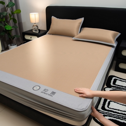 91家纺网 家纺一手货源 找家纺 （总）水云缦 2025新款抗菌碳光冰丝席