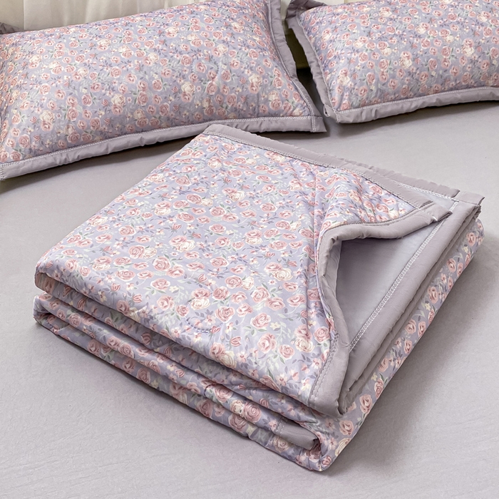 91家纺网 家纺一手货源 找家纺 顺顺家纺 2025新款凉感丝印花夏被空调被 繁花世界