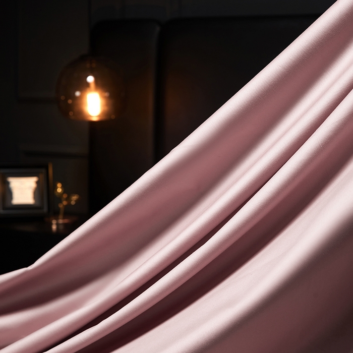 91家纺网 家纺一手货源 找家纺 秀色2025新款A类高端100s新疆长绒棉纯棉床单单件全棉单人贡缎加厚被单三件套 莫奈-玉颜粉