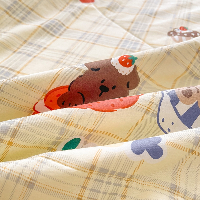 91家纺网 家纺一手货源 找家纺 思雅庭 2025新款里外全棉夏被新疆棉花夏凉被空调被 蛋糕狗