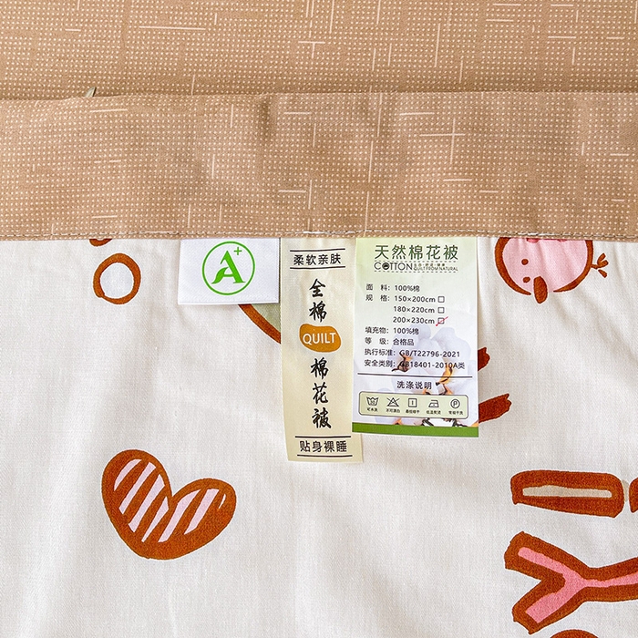 91家纺网 家纺一手货源 找家纺 思雅庭 2025新款里外全棉夏被新疆棉花夏凉被空调被 天天向上